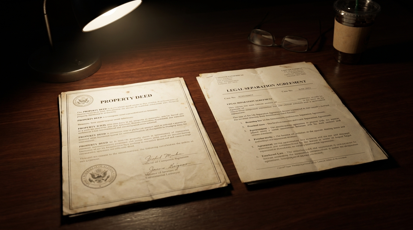 marital property classification for land Oklahoma showing separate versus community property determination