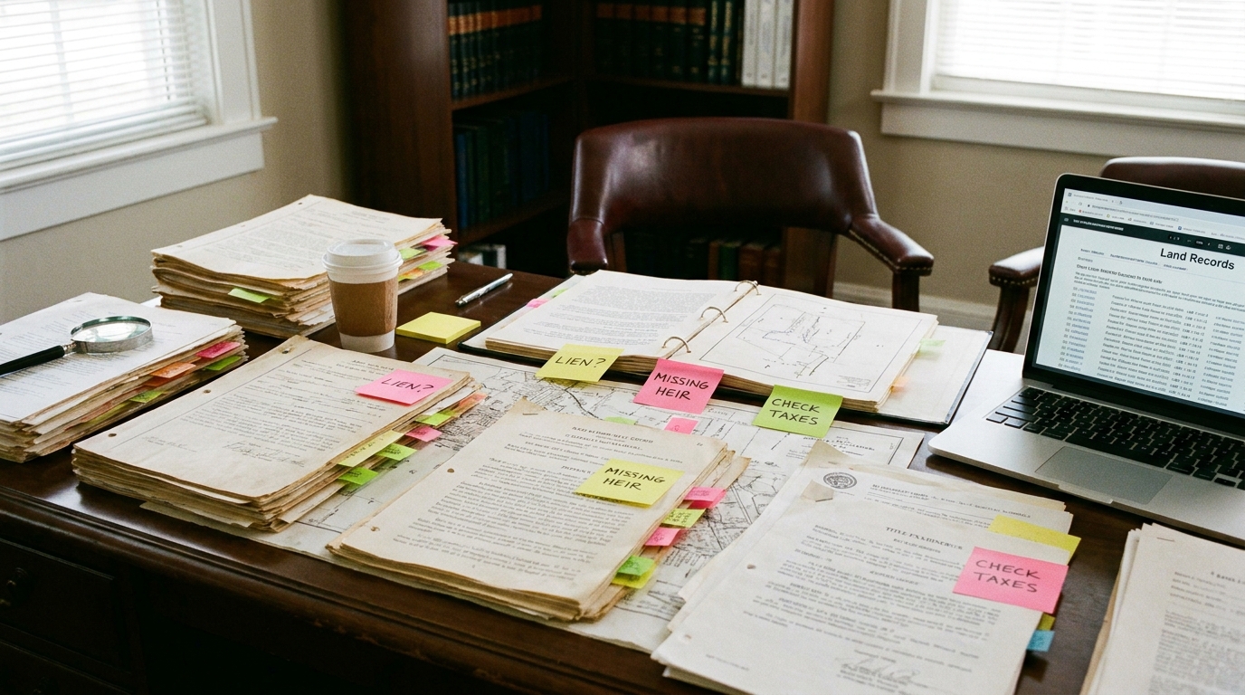 clouded title Utah land sale - quiet title action vs cash buyer