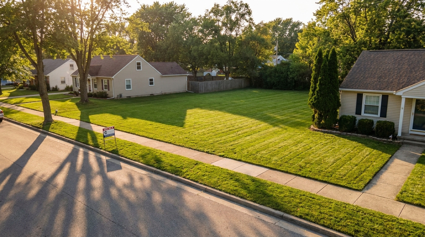 sell vacant lot Oklahoma - subdivision lot with utility connections and road frontage